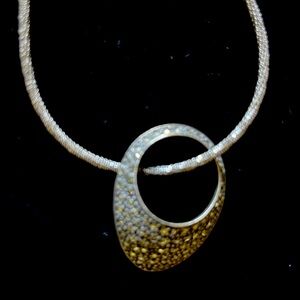 Necklace and pendant Marcasite
